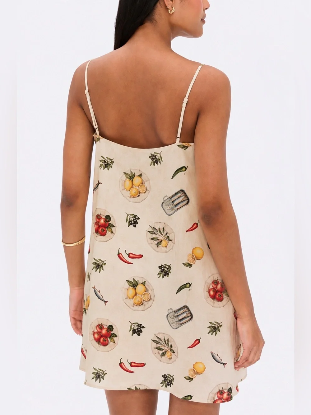 Magaschoni Sardine Linen Mini Dress S NWT - Picture 3 of 10